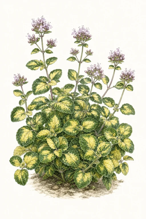 Botanical illustration of Gold Splash