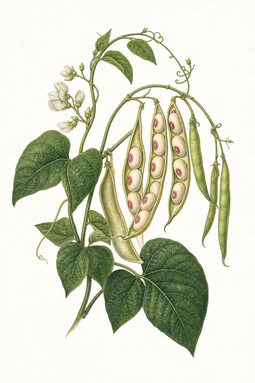 Botanical illustration of Quickpick Pinkeye