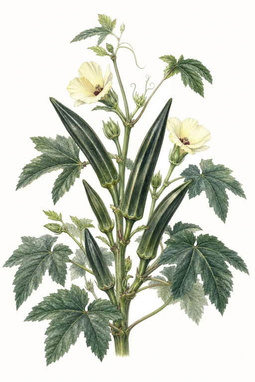 Botanical illustration of Cajun Jewel