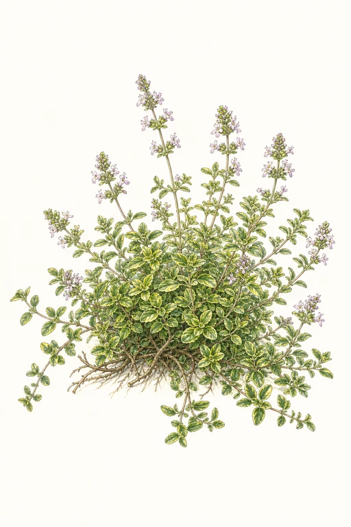 Botanical illustration of Lemon Thyme