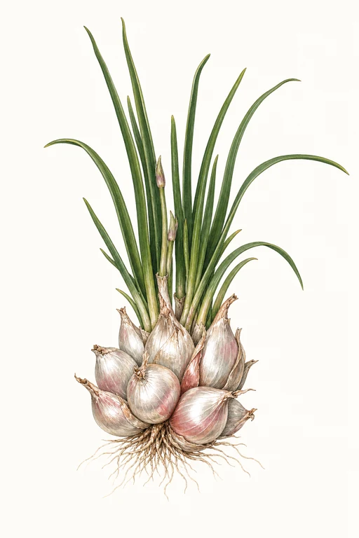 Botanical illustration of Silver Rose