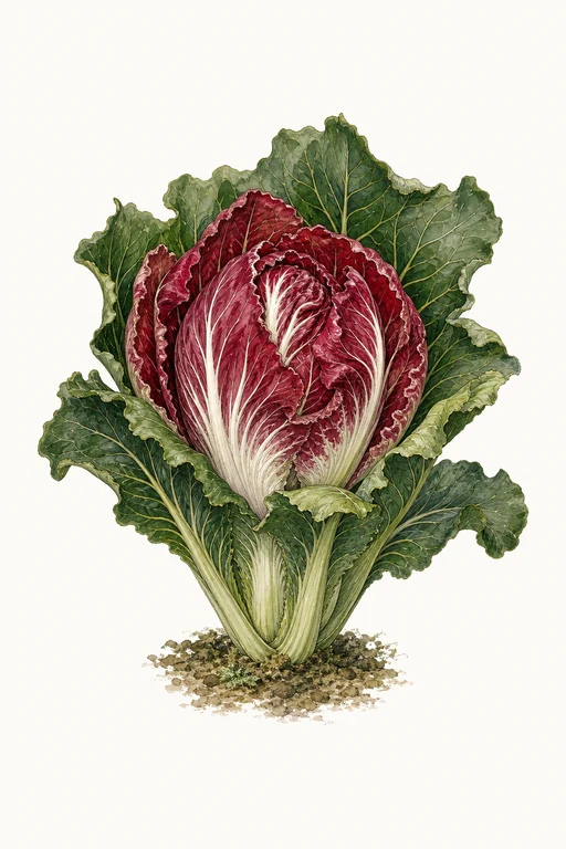 Botanical illustration of Rossa Di Chioggia
