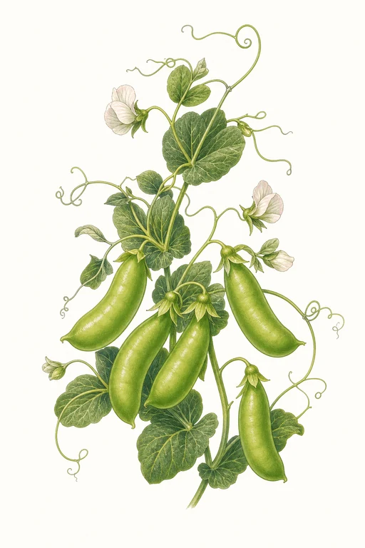 Botanical illustration of Sugar Bon