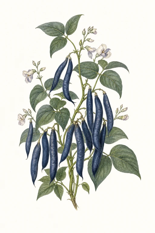 Botanical illustration of Blue Coco