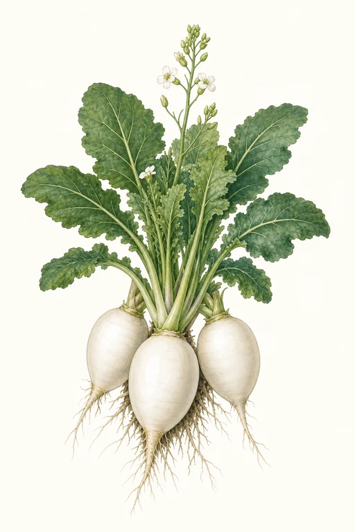 Botanical illustration of White Egg