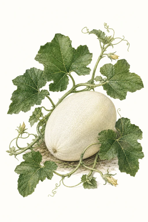 Botanical illustration of Ivis White