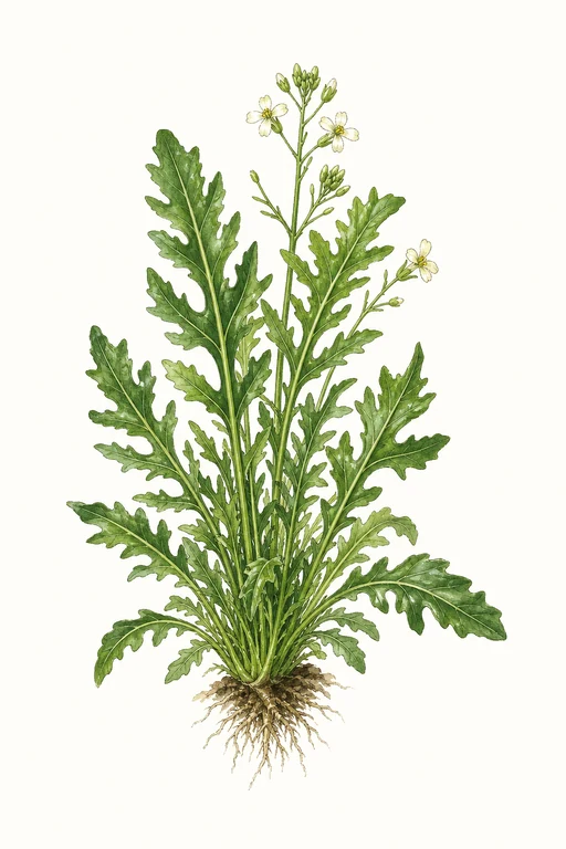 Botanical illustration of Wasabi Arugula