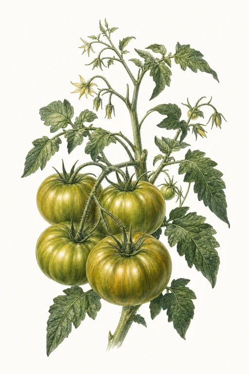 Botanical illustration of Cherokee Green