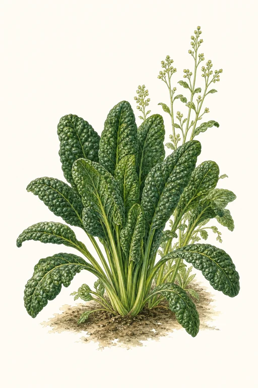 Botanical illustration of Giant Spinach