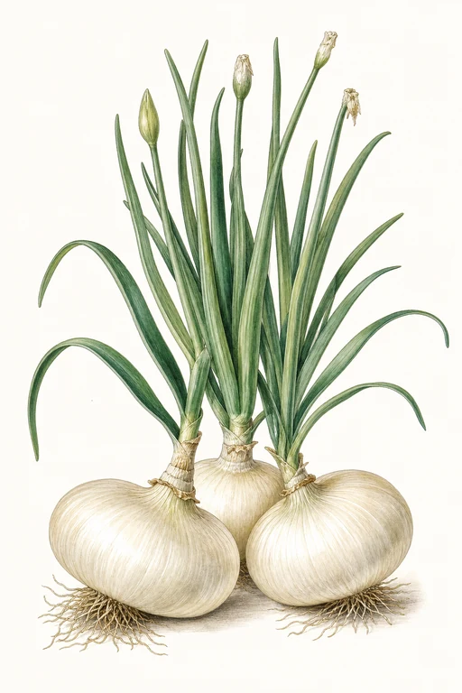 Botanical illustration of Walla Walla White
