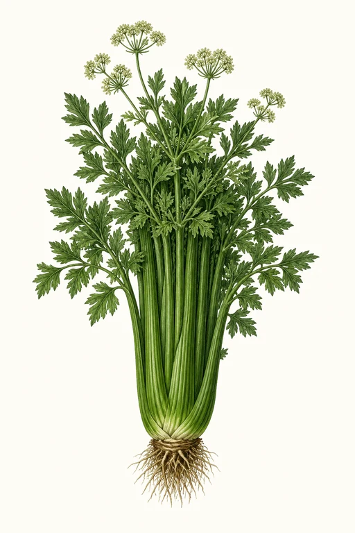 Botanical illustration of Celery
