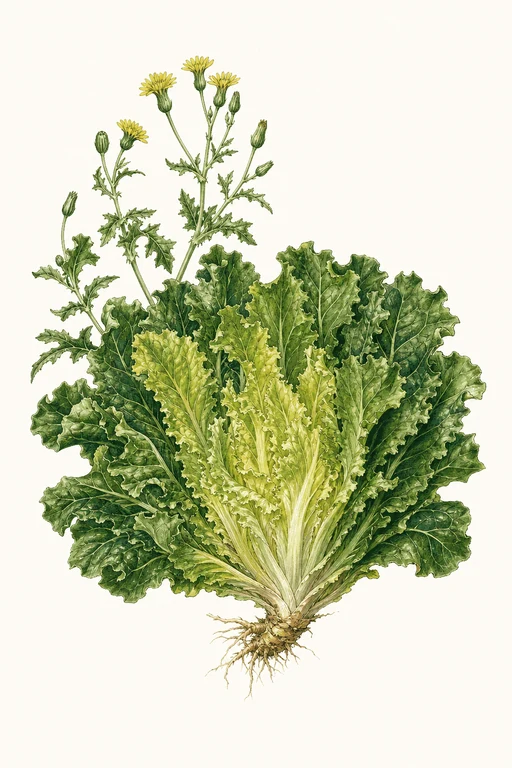 Botanical illustration of Escarole