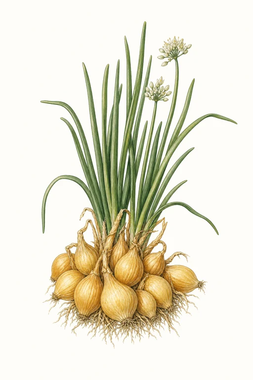 Botanical illustration of Dutch Yellow Multiplier