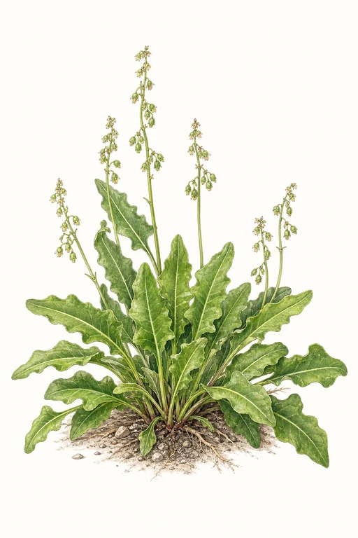 Botanical illustration of Sheep Sorrel