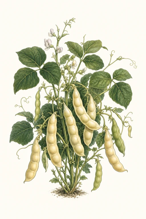 Botanical illustration of Christmas Lima