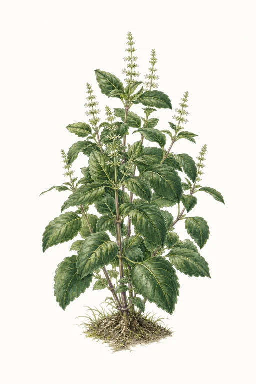 Botanical illustration of Holy Vana