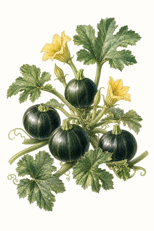 Botanical illustration of Ronde De Nice