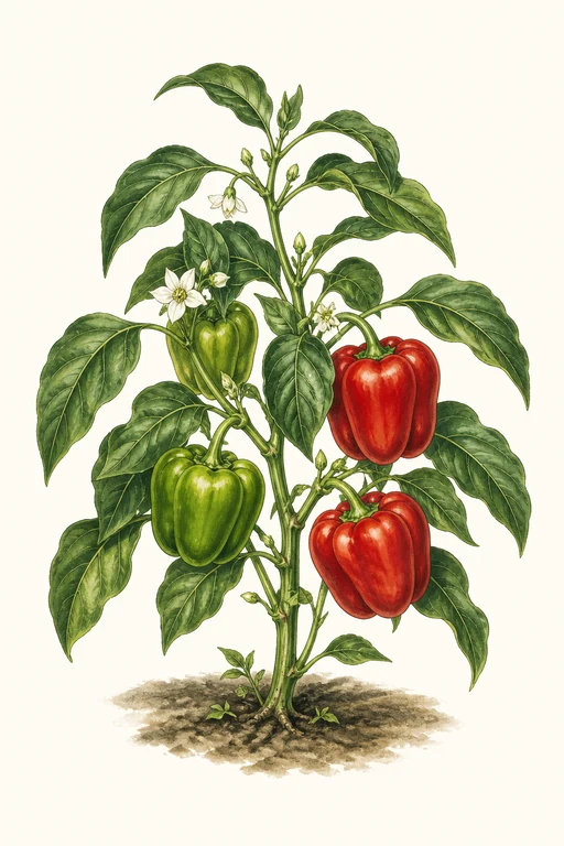 Botanical illustration of Pepper