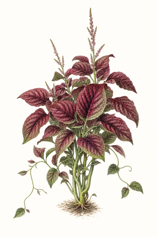 Botanical illustration of Garnet Red