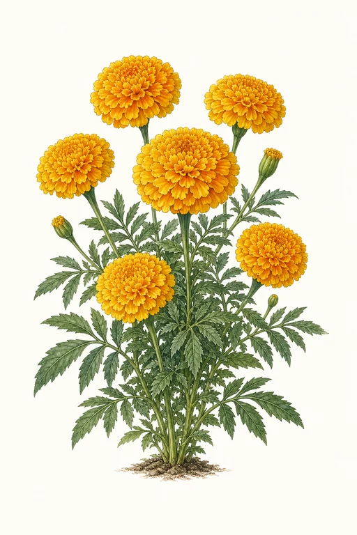 Botanical illustration of Taishan Gold