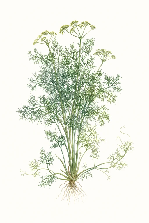 Botanical illustration of Dukat Dill