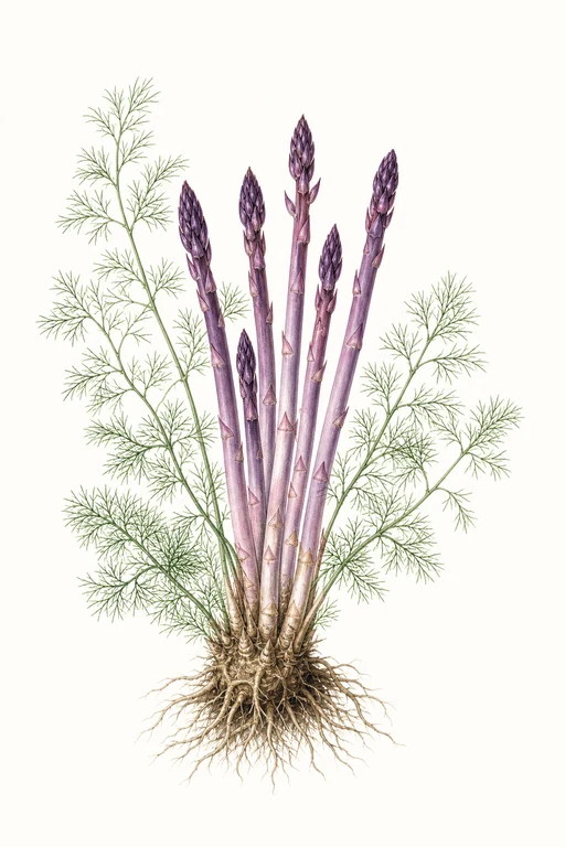 Botanical illustration of Sweet Purple