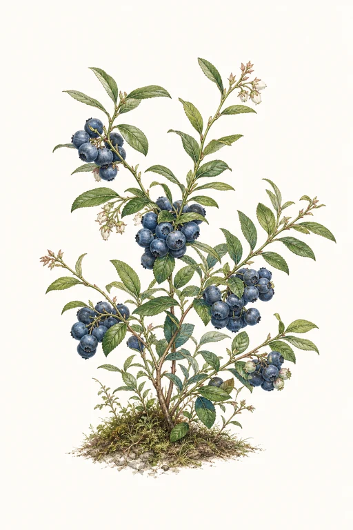 Botanical illustration of Duke