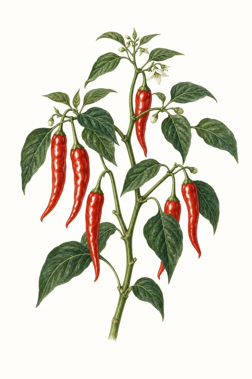 Botanical illustration of Peter Pepper