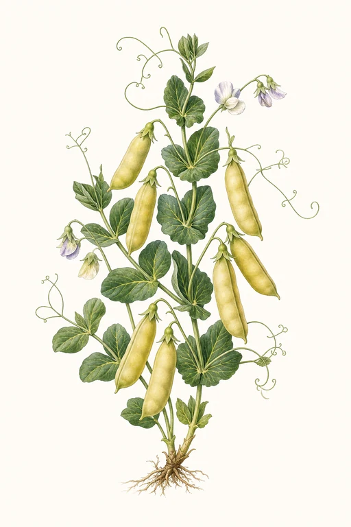 Botanical illustration of Thomas Laxton