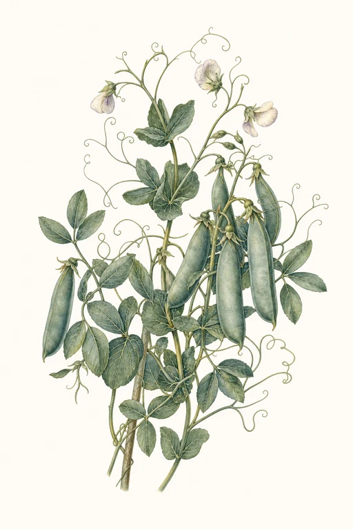 Botanical illustration of Blauwschokker