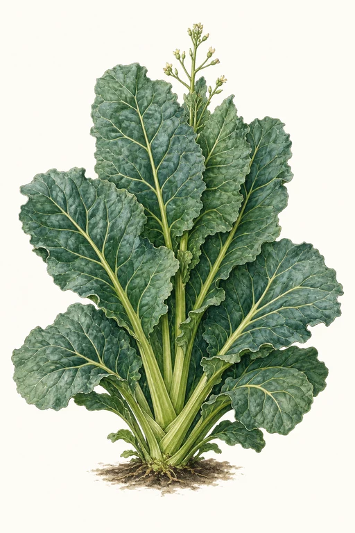 Botanical illustration of Vates