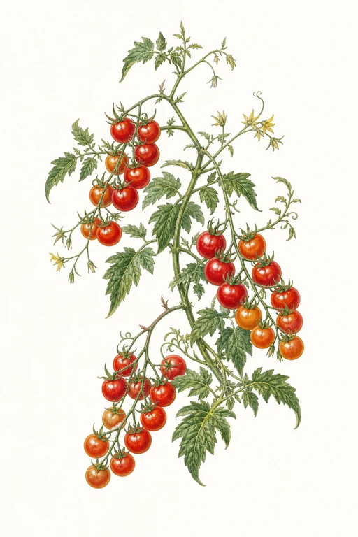 Botanical illustration of Matt's Wild Cherry