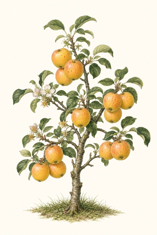 Botanical illustration of Shizuka