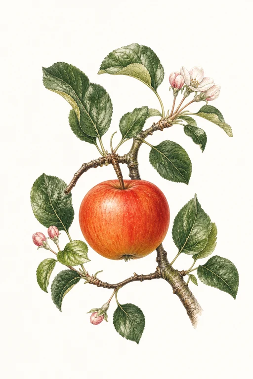 Botanical illustration of Kid's Orange Red