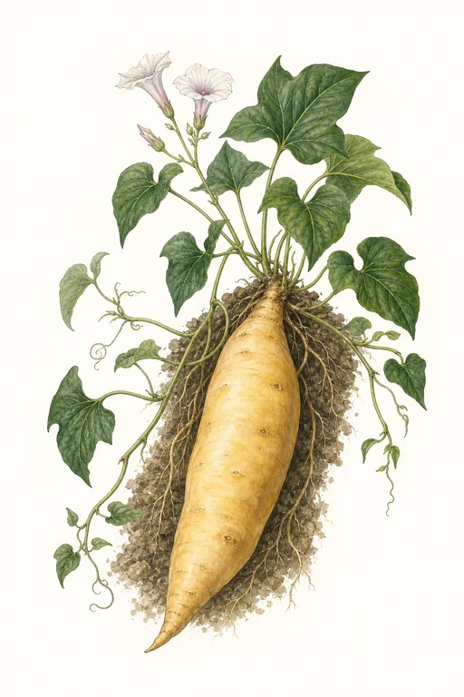 Botanical illustration of Japanese Giant