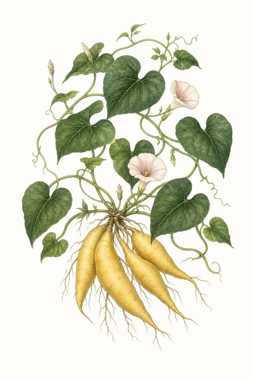 Botanical illustration of Mallowman