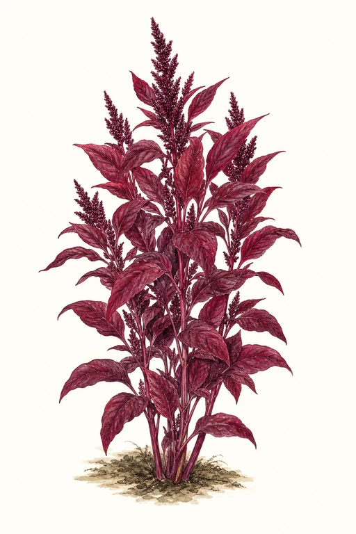 Botanical illustration of Red Cathedral