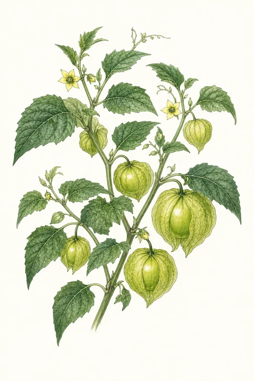 Botanical illustration of Tamayo