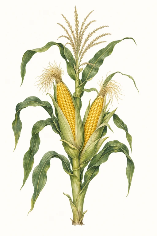 Botanical illustration of Golden Bantam