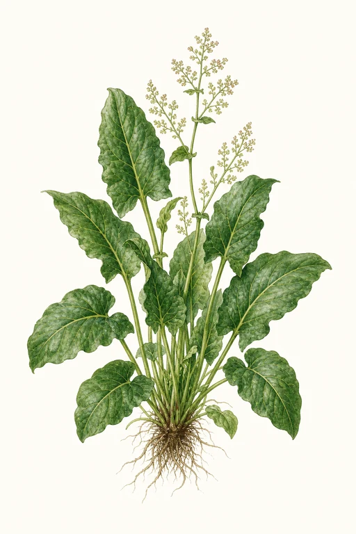 Botanical illustration of French Sorrel