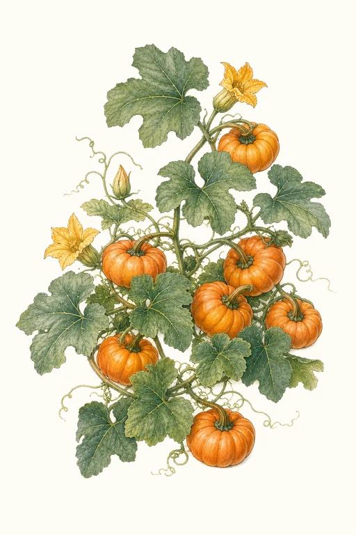 Botanical illustration of Jack Be Little