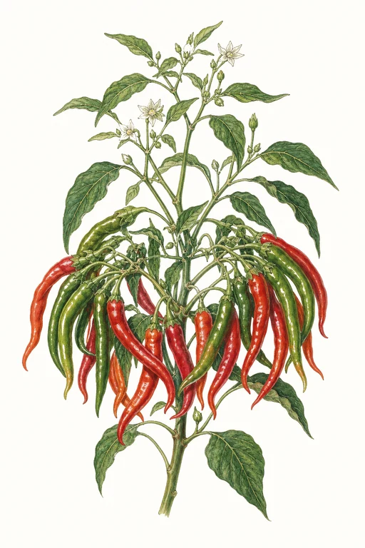 Botanical illustration of Ring Of Fire