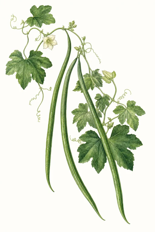 Botanical illustration of Thai Extra Long
