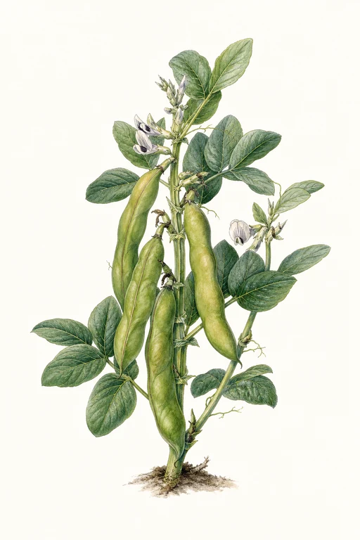 Botanical illustration of Early Long Pod