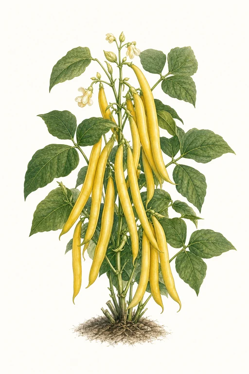 Botanical illustration of Improved Golden Wax