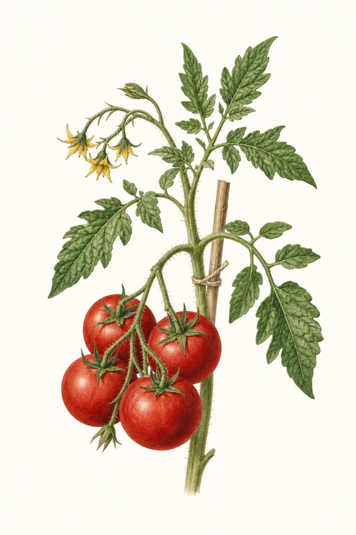 Botanical illustration of Purple Italian Globe