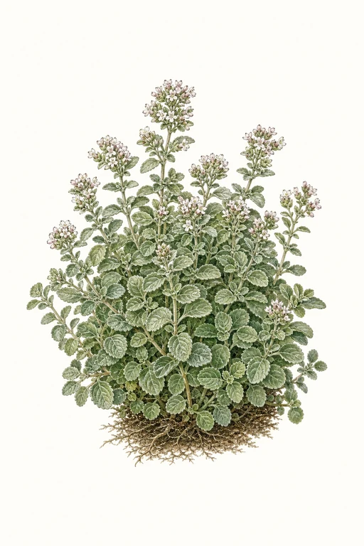 Botanical illustration of Sweet Marjoram