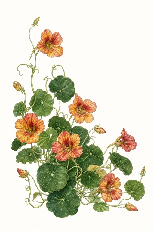 Botanical illustration of Chameleon
