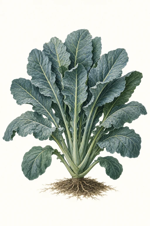 Botanical illustration of Ole Timey Blue