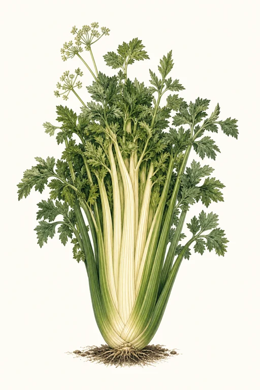 Botanical illustration of Lathom Self Blanching